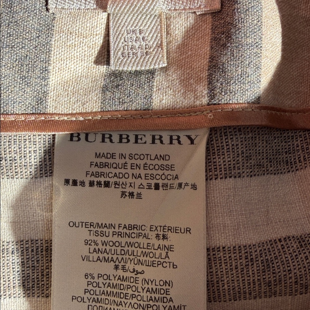 Burberry Brit Wool Nova Check Plaid pleated Mini Skirt US-6 UK-8 IT-40 S M - Picture 7 of 7
